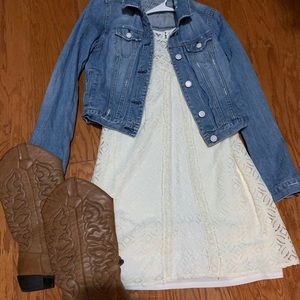 Small Xhikiration Cream Lace Dress